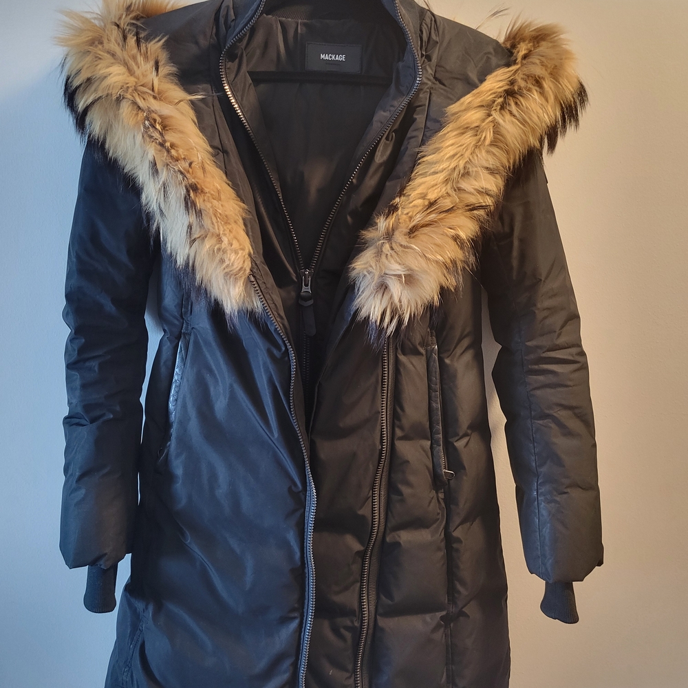 Mackage Black Peaches Bell Sleeved Jacket